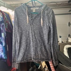 Blue And White Button Up Hoodie, 10/10, No Flaws